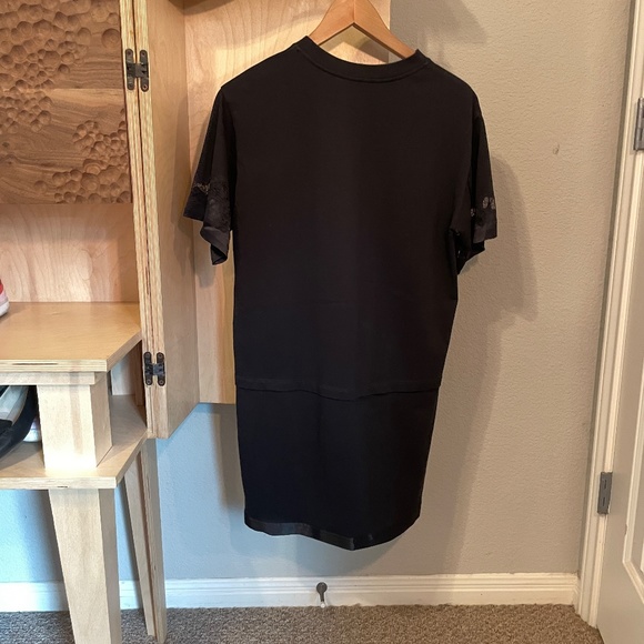 3.1 Phillip Lim Black Lace Insert T-Shirt Dress - Size M - NWOT - Picture 7 of 10